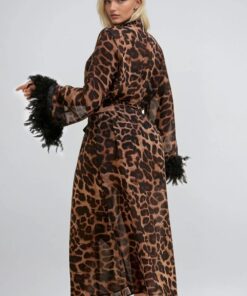 Leopard Print Robe